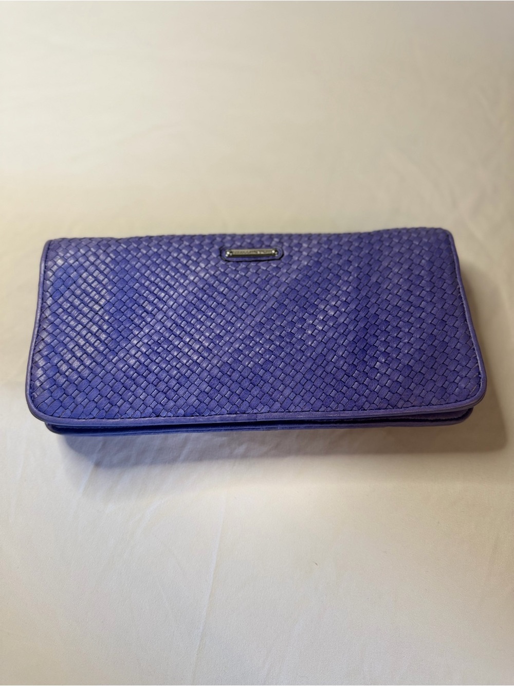 Rebecca Minkoff Woven Violet Clutch Wallet